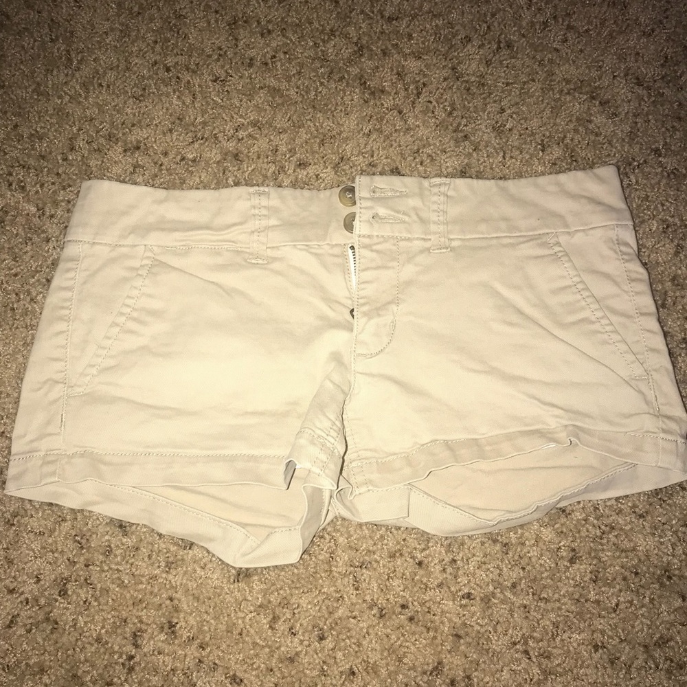 AE khaki shorts